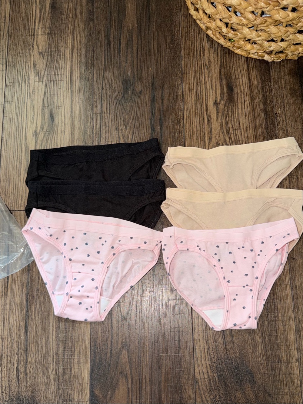 Hanes Girls' Bikini Underwear, stretch cotton panties 6 pack size 6 new